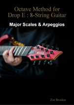 Octave Method for Drop E: 8-String Guitar